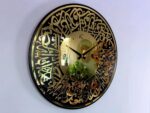 Surah Al Ikhlas Acrylic Islamic Analog Wall Clock for Living Room|Muslim Arabic Islamic Wall Watch Big Size for Home Decor|Islamic Decorative Items,Perfect for Gifts,12 Inch ,30 cm,Gold - Image 4