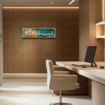 Craftnest Creations Bismillah Hir Rahmanir Rahim Islamic Wall Art | 6x20 Inch Shiny Reflective Frame Arabic Calligraphy Canvas | Muslim Home & Office Decor, Eid & Housewarming Gift (Design 6) - Image 3