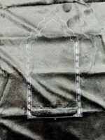 Travel Pocket Velvet Furr Janamaz Safari Prayer Mat (Green) 70X110 Cm - Image 4