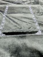 Travel Pocket Velvet Furr Janamaz Safari Prayer Mat (Green) 70X110 Cm - Image 5