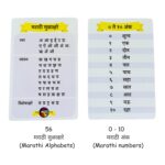67 Marathi Flash Cards | मराठी मुळाक्षरे + अंक | Marathi Alphabets + Marathi Numbers for Language Learning | Reading for Preschool/Nursery Kids | Fabric Pouch for Storage - Image 4