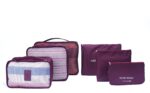 Styleys Set of 6 Travel Organizer Pouch Packing Cubes for Travel Clothes Space Savers Bags Cosmetics/Underwear/Socks/Shoes Toiletry Organiser Pouch (Maroon, S1037) Nylon - Image 3