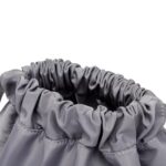 MYHEART Waterproof Drawstring Gym Backpack Embroidery Lightweight Oxford Shoulders Bag Travel Bag for Women (BLACK) - Image 5