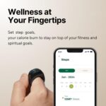 Smart Ring,Smart tasbih ring,Muslim Prayer,Counter,Prayer timing reminder,OLED display,IPX67 Waterproof,Includes a charging compartment,3 interchangeable rings (Blue) - Image 6