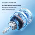 One94Store Handheld Rechargeable Fan, Portable Mini Electric Fan with 1200mAh Battery, 120 Speed Levels with Long-Press Speed Control, Personal Cooling Fan for Travel, Office & Home, Grey - Image 4