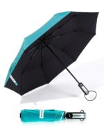 Destinio Umbrella for Women, Umbrella for Men - Automatic 3 Fold Windproof with Travel Cover with Auto Open and Close - Image 3