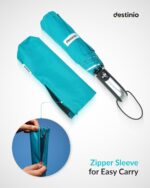 Destinio Umbrella for Women, Umbrella for Men - Automatic 3 Fold Windproof with Travel Cover with Auto Open and Close - Image 4