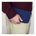 DailyObjects Nylon Travel Passport Holder Credit Card Wallet Case for Men & Women| Nylon| Travel Organizer with Internal Pockets and YKK Zipper| Dedicated Slots with Exterior Rear Stash Pocket| Blue - Image 4