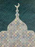 Islamic Janamaz Prayer Mat – Soft Velvet Namaz Mat | Turkey Style Aasan for Daily Namaz & Salah | 44x27 Inch, Printed Multi - 10 - Image 4