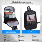 Arctic Hunter Sling Bag for Men 6L Semi-hard Chest Bag for 9.7" iPad Pocket Smart Crossbody Bag with USB Ports Water-resistant Stylish Padded Shoulder Side Bag for Biking Travel Office College, Black - Image 3