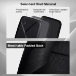 Arctic Hunter Sling Bag for Men 6L Semi-hard Chest Bag for 9.7" iPad Pocket Smart Crossbody Bag with USB Ports Water-resistant Stylish Padded Shoulder Side Bag for Biking Travel Office College, Black - Image 4