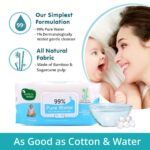 Mother Sparsh 99% Pure Water (72 Unscented Baby Wipes) - Super Thick Fabric - Image 3