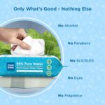 Mee Mee Pure Water Wet Wipes with Lid 80 pcs × 2 (160 Pcs)– Unscented, Plant Derived, Super Thick Baby Wet pure Wipes - Image 4