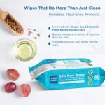 Mee Mee Pure Water Wet Wipes with Lid 80 pcs × 2 (160 Pcs)– Unscented, Plant Derived, Super Thick Baby Wet pure Wipes - Image 6