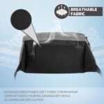 DOCOSS-Fanny Pack for Men,Women,Waterproof Waist Bag,1 RFID Safe Pocket,Premium Stitching & Zippers Travel Side Bag for Men,Women -Belt Bag with Extra Extendable Belt for Travelling (Black) - Image 7