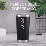 Personalised Tumbler,Thermos Flasks, 600 ml, 304 Stainless Steel Travel Mug, Insulated Vacuum Thermal Mug, Leak-Proof Diwali Item Travel Mug with Lid for Coffee - Image 3