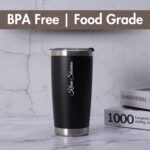 Personalised Tumbler,Thermos Flasks, 600 ml, 304 Stainless Steel Travel Mug, Insulated Vacuum Thermal Mug, Leak-Proof Diwali Item Travel Mug with Lid for Coffee - Image 4