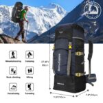Impulse 4 Compartment Rucksack Bags 60 Litres Travel Bag For Men Tourist Bags For Travel Backpack For Hiking Trekking Bag For Men Camping Keep Discovering Light With 1 Year Warranty One Size - Image 3