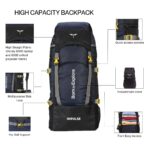 Impulse 4 Compartment Rucksack Bags 60 Litres Travel Bag For Men Tourist Bags For Travel Backpack For Hiking Trekking Bag For Men Camping Keep Discovering Light With 1 Year Warranty One Size - Image 4