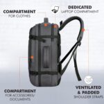 FUR JADEN 40L Weekender Travel Laptop Backpack with Anti Theft Pocket, Organizer, 15.6 Inch Padded Laptop Sleeve and Dual Handles - Image 4