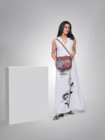 ZOUK Women's Vegan Handcrafted U Shaped Sling Bag - Image 3