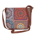 ZOUK Women's Vegan Handcrafted U Shaped Sling Bag - Image 6