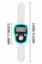 4 pc - Digital Tasbeeh Hand Tally Counter Finger Ring Digital Counting Machine Counter Tasbeeh & Jaap mala for Counting Purpose with LED (Color Will be Sent as per Availability) (Pack 4) - Image 4