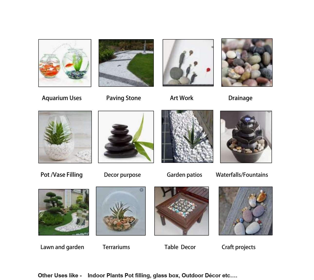 De-Ultimate (250 Gram) Multicolor Milky Kaju Glass Pebbles/gravels/Stone/Beads for Aquarium, Table, Fountain, Vase Fillers, Table Scatter, Landscaping_Fish Tank Party Decoration Crystal Rocks - Image 4