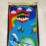 HADIYAH Rectangle Rainbow Salah Joy Kids Design Premium Janamaz | Prayer Mat with Name Customisation Option | Soft Velvet Prayer Rug - Image 3