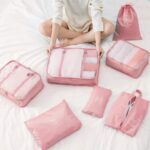 House of Quirk Polyester 7 Set Packing Cubes Luggage Packing Organizers For Travel Accessories (Pink), 27.99 x 11 cm - Image 3