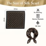Silk Satin Scarf for Women Stylish - Fashion Bandanas, Head Wrap Shawl Square Neck Hijab, Lightweight Hair Scarves for Office Travel Wear - Image 3