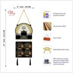 Casa Rica islamic muslim wall hanging home decor wooden art for living room bedroom office (Char Qul) - Image 4