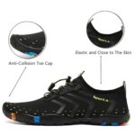 WateLves Water Shoes Mens Womens Barefoot Beach Swim Shoes Quick-Dry Aqua Socks Pool Shoes for Surf Yoga Water Aerobics, Classic Black, 11 Women/10 Men - Image 6