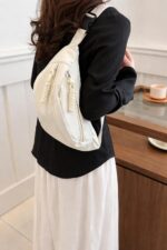 Waist Bag for Men | Stylish Side Bag | Multi-Pocket Adjustable Cross Body Fanny Pack Sling Bag for Hiking, Travel, Camping, Outdoor Sports, Cycling | Off White - Image 5