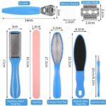 Vitalogy - Pedicure Tools for Feet - 8 in 1 Pedicure Kit | Foot Scrubber for Dead Skin, Callus Remover, Foot Scraper, Foot File, Pitchfork, Filer for Nail Repair - 1 Set - Image 3