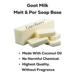 Graceberry Goat Milk Soap Base – SLS & SLES-Free Melt and Pour Glycerin Base for DIY Soap Making | Unscented, Opaque Formula for Face and Body Use (950g) - Image 3