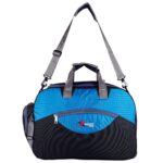 Perfect Star 65L Duffle Bag for Travelling | Lightweight Polyester Trolley Bag with Wheels | Hand Carry Travel Bag for Men and Women | Weekend Trip Luggage Bag (Black Teal) - Image 6