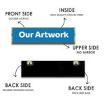 Craftnest Creations MashaAllah & La Hawla Wala Quwwata Illa Billah Islamic Wall Art – 6x20 Inch Shiny Reflective Frame – Quran Arabic Calligraphy Canvas | Muslim Home & Prayer Room Decor (Design D12) - Image 4