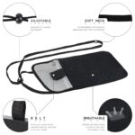 FATMUG Travel Neck Wallet - Polyester Pouch Bag For Men, Women, Boys & Girls-Unisex Sling Organizer-Multicolour (Light Grey), 1.3 cm, 21.6 cm - Image 5