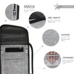 FATMUG Travel Neck Wallet - Polyester Pouch Bag For Men, Women, Boys & Girls-Unisex Sling Organizer-Multicolour (Light Grey), 1.3 cm, 21.6 cm - Image 6