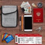 FATMUG Travel Neck Wallet - Polyester Pouch Bag For Men, Women, Boys & Girls-Unisex Sling Organizer-Multicolour (Light Grey), 1.3 cm, 21.6 cm - Image 8