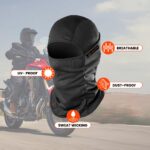 GRAND PITSTOP Helmet Mask (Black - Free Size) | Full Face UV Protection | Outdoor Face Cover | Dust, Wind, Sun Shield | Riding & Hiking Gear | Accessories for Men & Women - Image 3