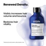 L'Oréal Professionnel Density Advanced Shampoo for fine and thinning hair - 300ml | Professional shampoo that visibly increases hair volume | With Omega-6 complex | Density Shampoo For Men & Women - Image 3