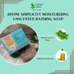 Earthy Sapo Handmade Divine Simplicity Unscented Moisturizing Bathing Soap, 100g, Pack of 2 | Natural Neem Soap for Gentle Cleansing | Ideal for Babies and Sensitive Skin | Vegan and Eco-Friendly - Image 5