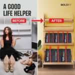 Boldfit Shoe Bag for Shoe with Zipper Organizer in Travelling Portable Shoe Cover for Dustproof Packing Shoe Bags Pouches Travel in Keeping Bag Organized Shoes Cover Vertical Shoe Bag -Pack of 6 Black - Image 7