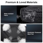 Arctic Hunter Large Fanny Pack for Men Heavy Chest Bag with Magnetic Buckle Big Waist Pouch Polyester Sling Bag for Men Crossbody Water-Resistant Passport Side Bag for Travel Business Office,Black - Image 7