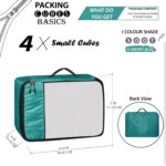 Kids Travel Organizer Pouch, Packing Cubes For Travel, Cloth Organizer For Travel, Suitcase Organizer For Travelling, Packing Bags For Travelling (Airport Blue, Small - Pack of 4) - Image 3