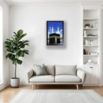 Islamic Wall Decor Photo Frame, Makkah and Madina Muslim Pictures for Home Decoration (Design-01, Black, 10X14 Inches) - Image 5