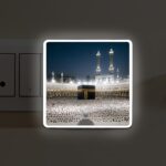 4x4 Islamic Night Lamp with Allah | White LED Light for Bedroom, Kids Room & Prayer Room | Muslim Home Décor | Festival & Corporate Gift (White01) - Image 2