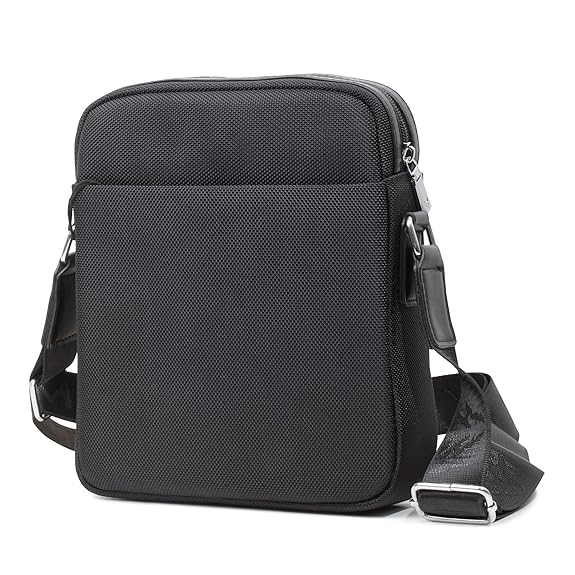 Imperial Series Messenger Shoulder Bag, Black Canvas, Adjustable Strap, Multiple Compartments Imperial Series Messenger Shoulder Bag, Black Canvas, Adjustable Strap, Multiple Compartments